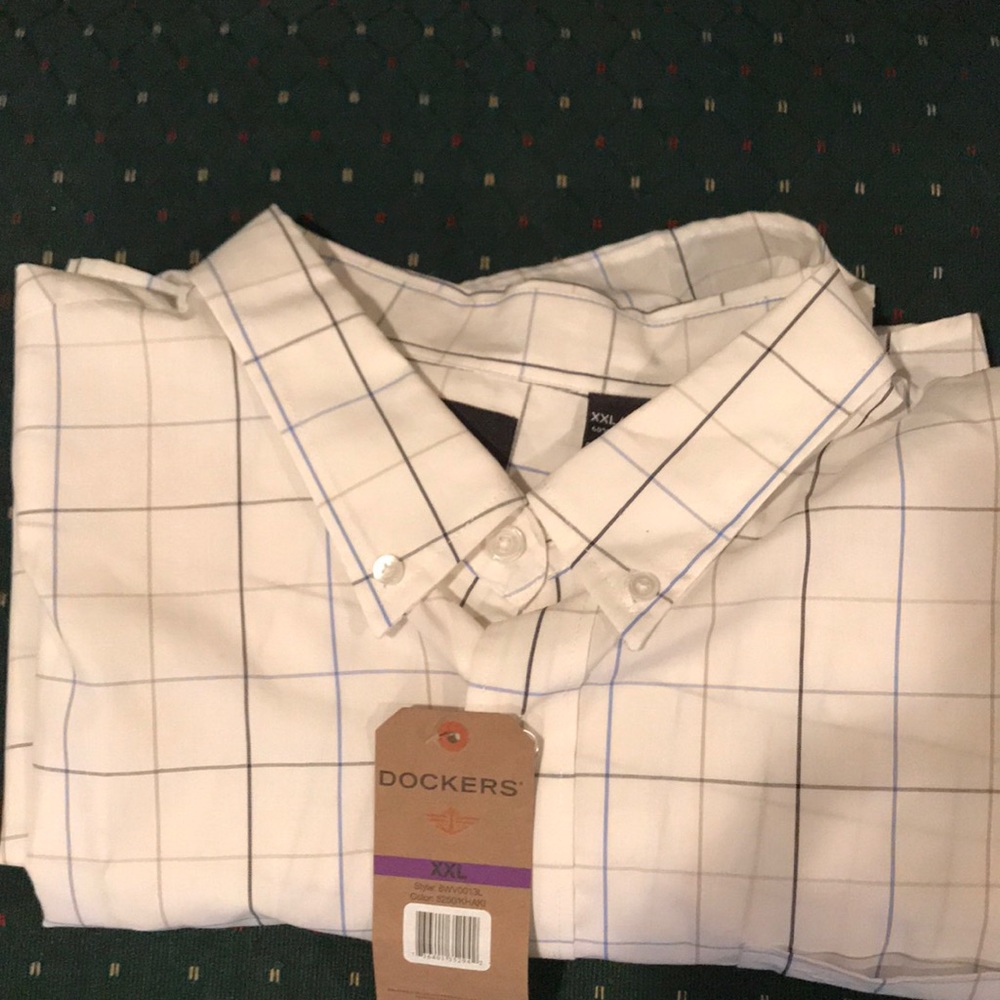 NWT Dockers Men 2XL Dress Shirt